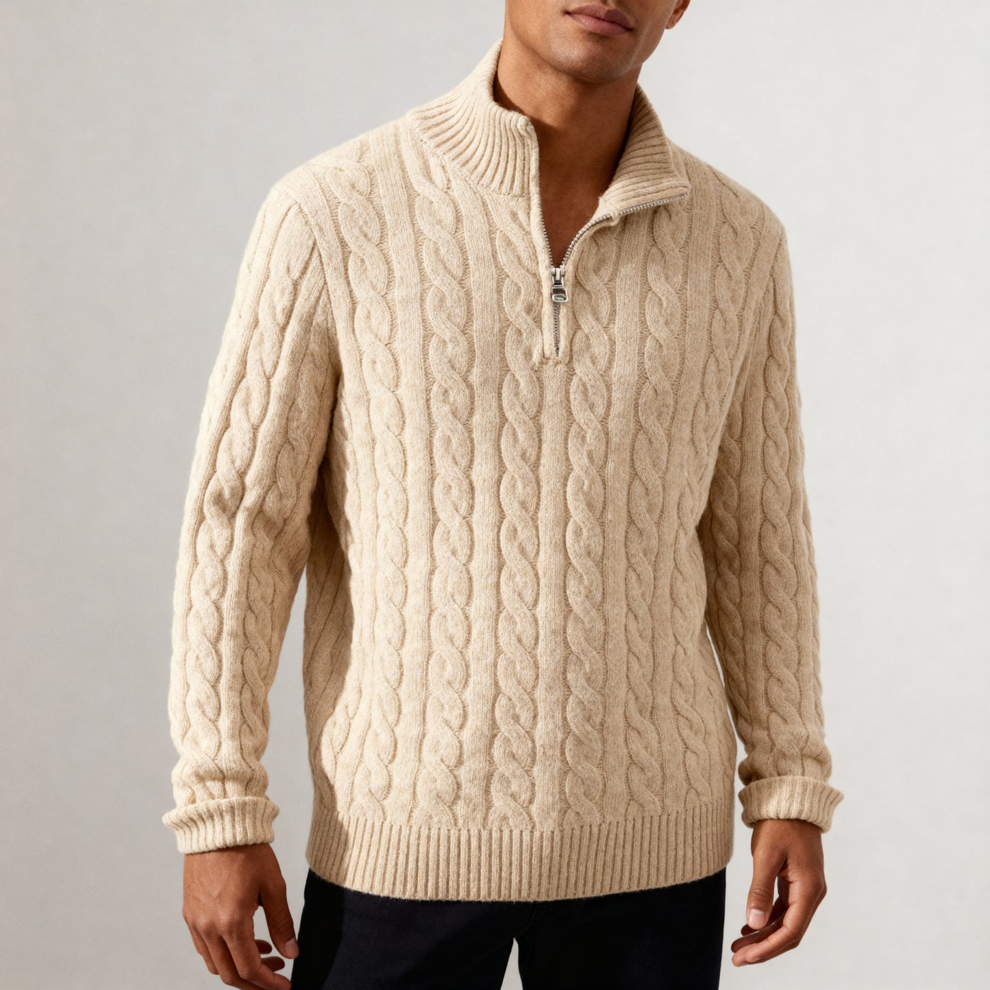 Cosy half-zip pullover sweater for men | Everton -7