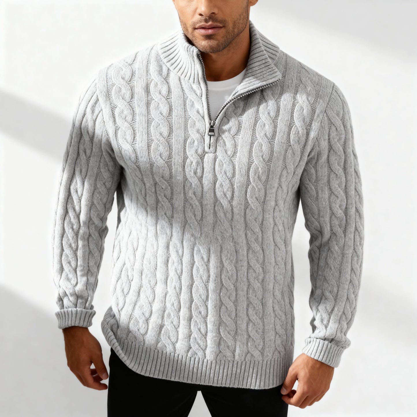Cosy half-zip pullover sweater for men | Everton -8