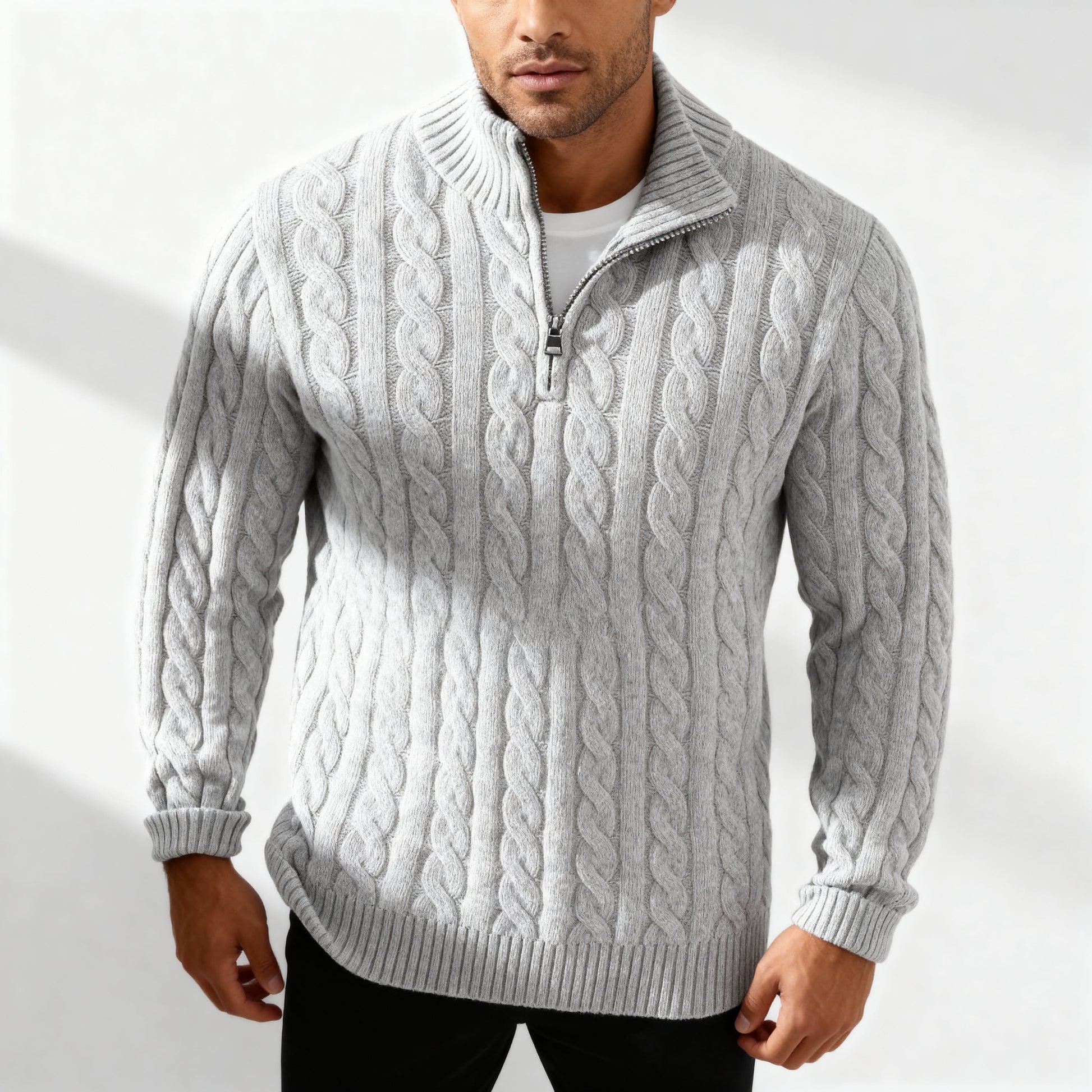 Cosy half-zip pullover sweater for men | Everton -8