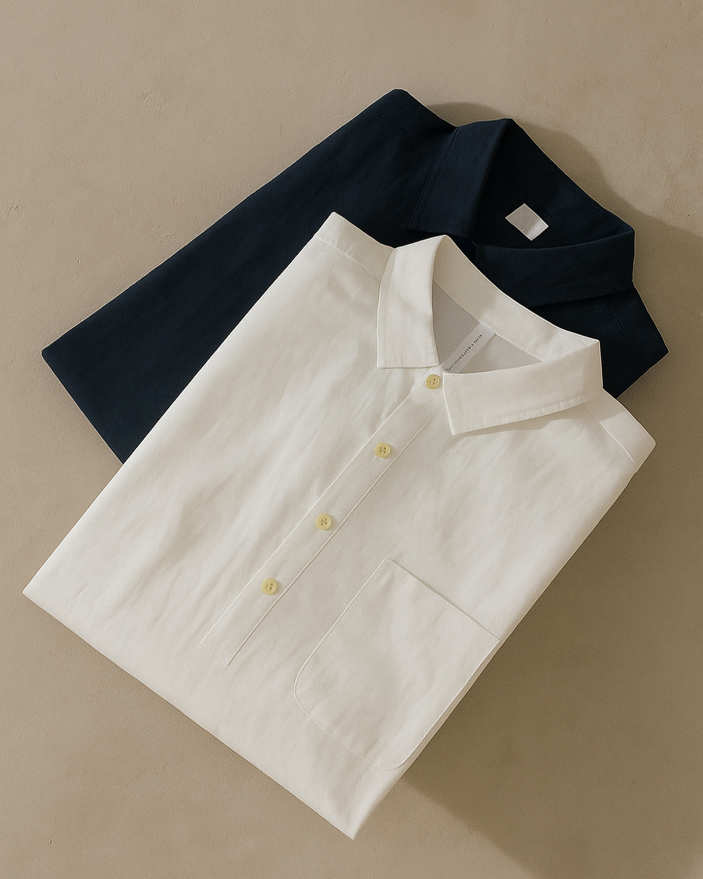 Lightweight long sleeve popover shirt with half button placket for men | Orlin