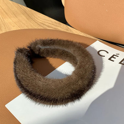 Elegant winter plush headband accessory for women | Elara