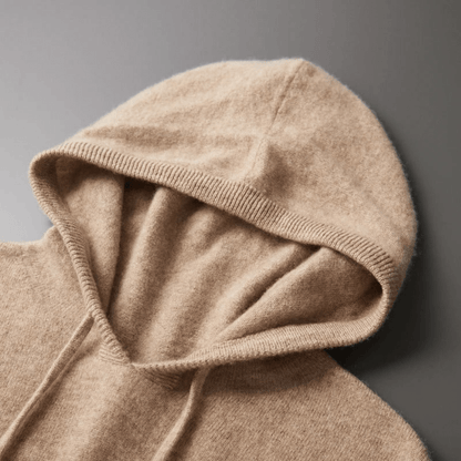 Lightweight structured knit hoodie with adjustable hood for men | Avenor