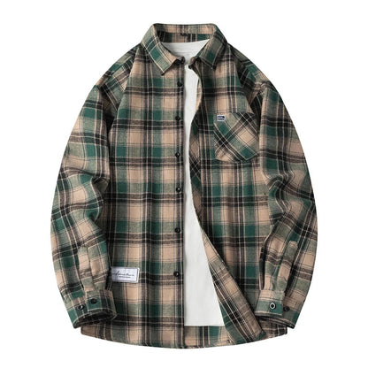 Classic plaid flannel shirt with relaxed everyday fit for men | Maverick