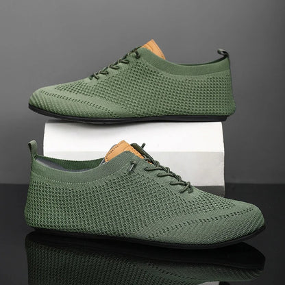 Featherlight comfortable stretch knit slip-on trainers for men | Mesh Knit -20
