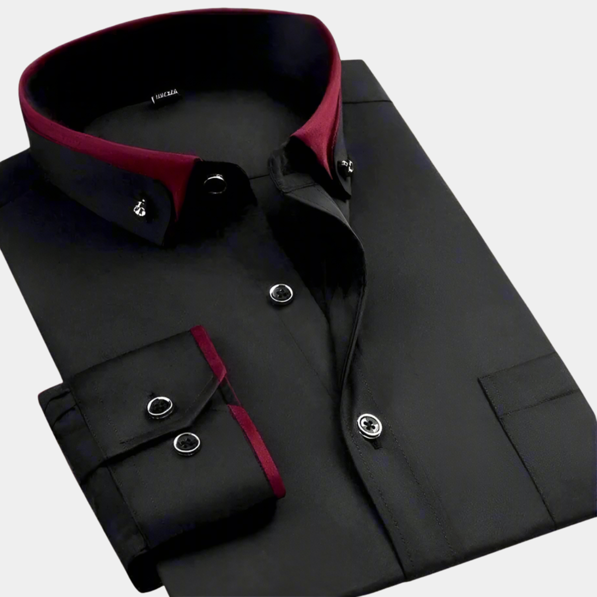Classic long-sleeve signature shirt for men | Duvane -1