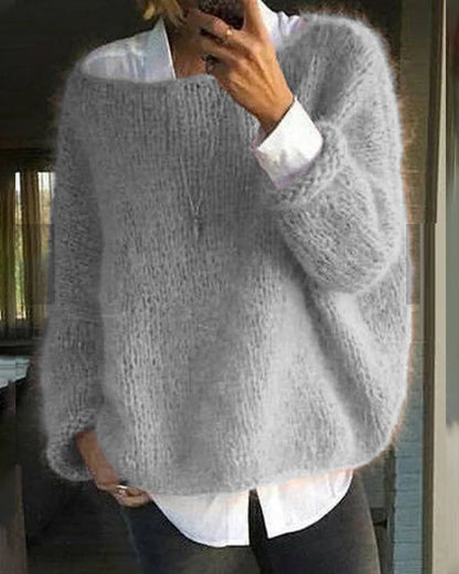 Cosy long-sleeve knit sweater for women | Abigail -2