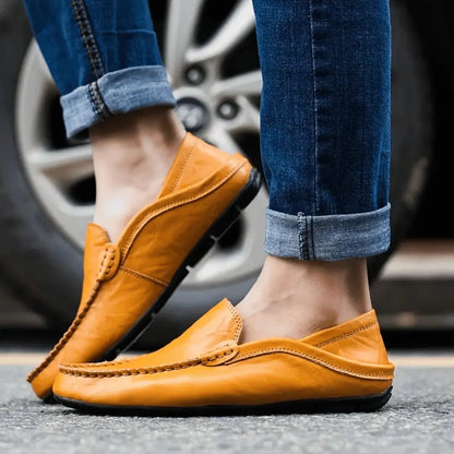 Classic Tuscan slip-on moccasin loafers for men | Matteo Bellucci -4