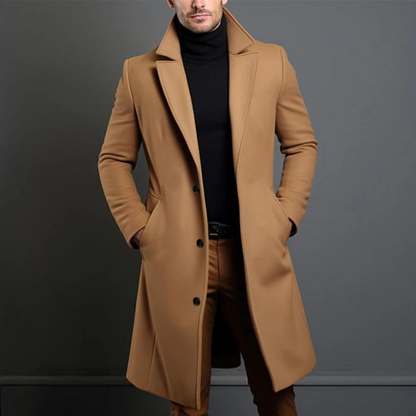 Classic warm timeless wool winter coat for men | William -2