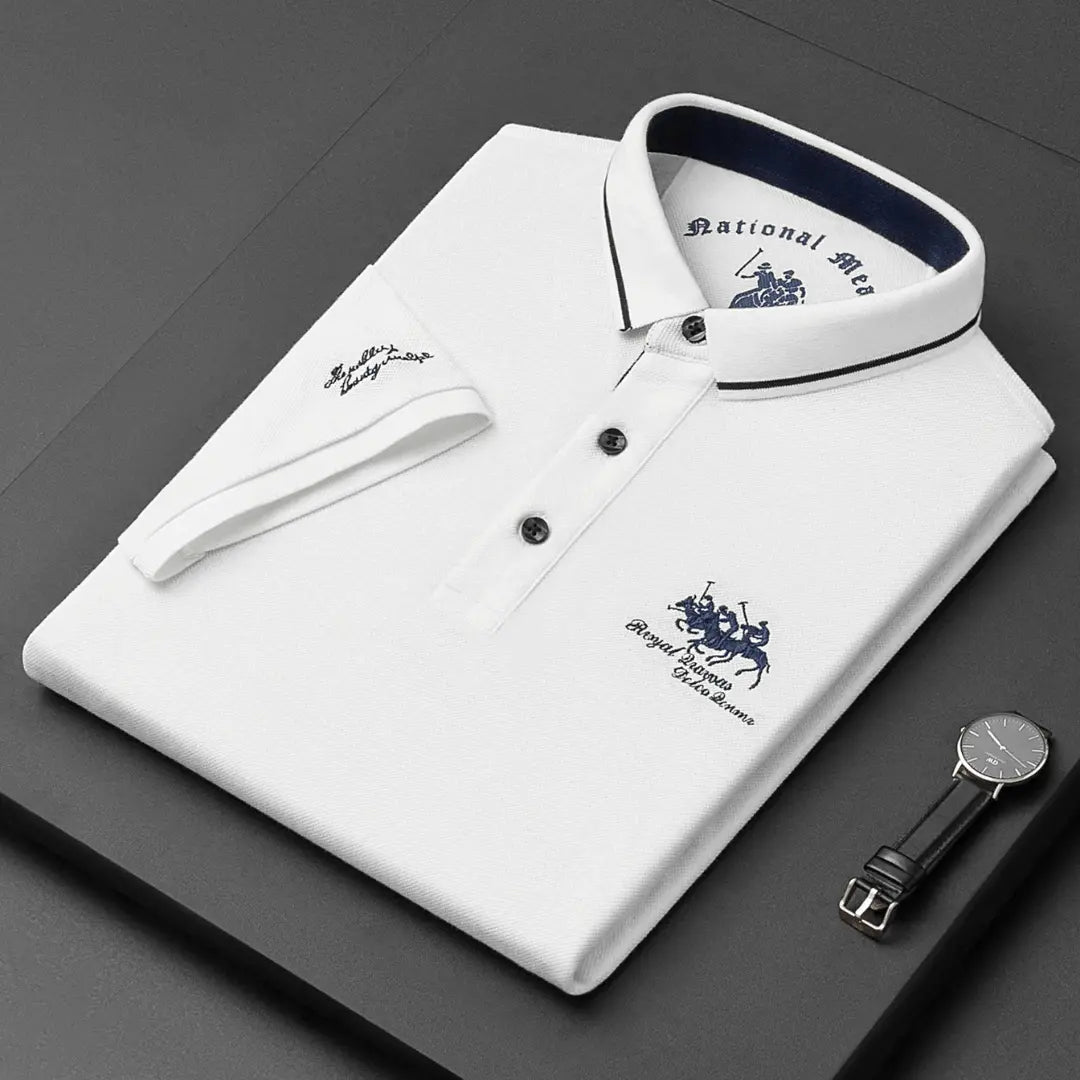 Classic breathable everyday polo shirt for men | Kaito -3