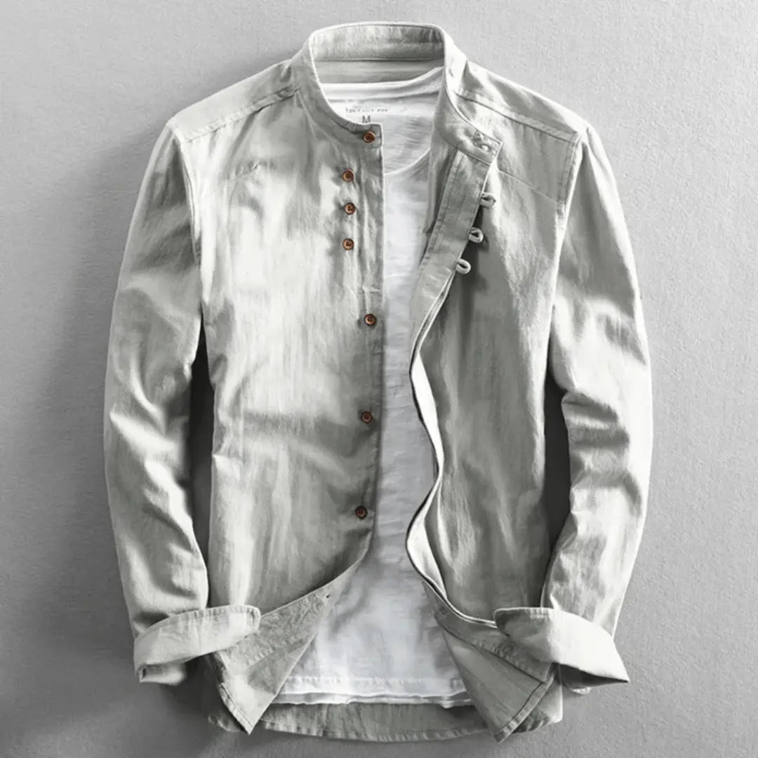 Classic Japanese-style breathable shirt for men | Apollo -3