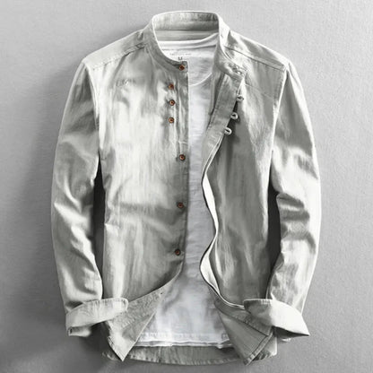 Classic Japanese-style breathable shirt for men | Apollo -3