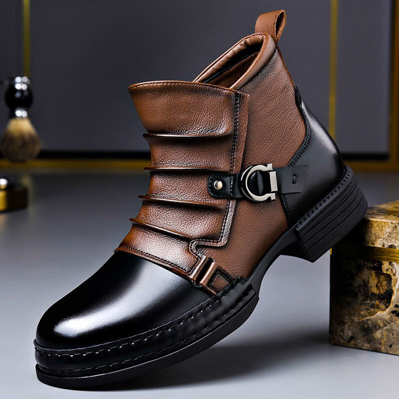 Classic polished genuine leather boots for men | Willson -2