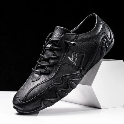 Classic Handcrafted Wavy Sole Shoes for men | Matteo