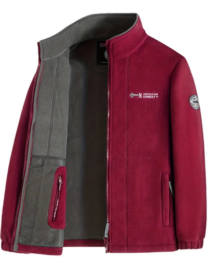 Warm lightweight outdoor fleece jacket for men | Julius -7