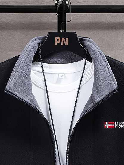 Warm lightweight outdoor fleece jacket for men | Julius -29