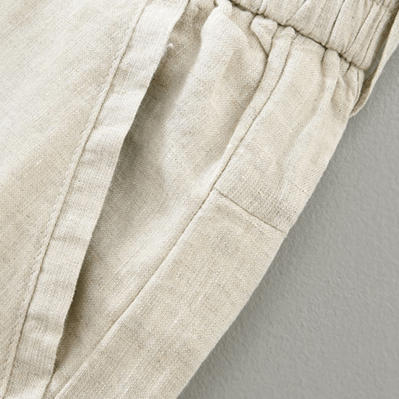 Lightweight tapered warm weather pants with soft waistband for men | Arvello