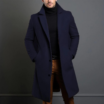 Classic warm timeless wool winter coat for men | William -4