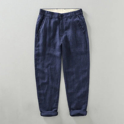 Lightweight tapered warm weather pants with soft waistband for men | Arvello