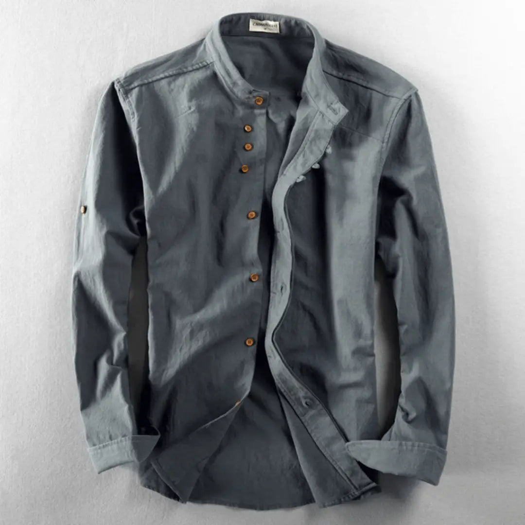 Classic Japanese-style breathable shirt for men | Apollo -4