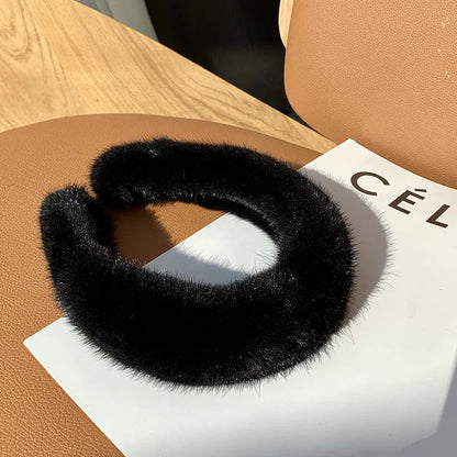 Elegant winter plush headband accessory for women | Elara