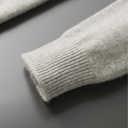 Lightweight refined knit hoodie with minimalist design for men | Caelum