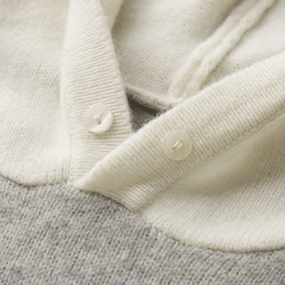 Lightweight refined knit hoodie with minimalist design for men | Caelum