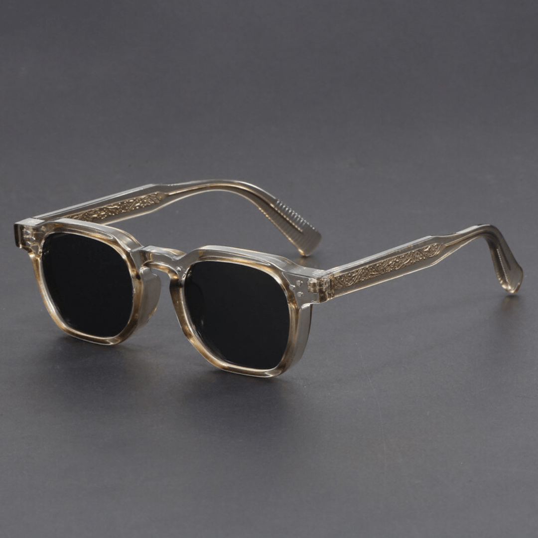 Bold square frame UV protection sunglasses with tinted lenses for men | Marcellis