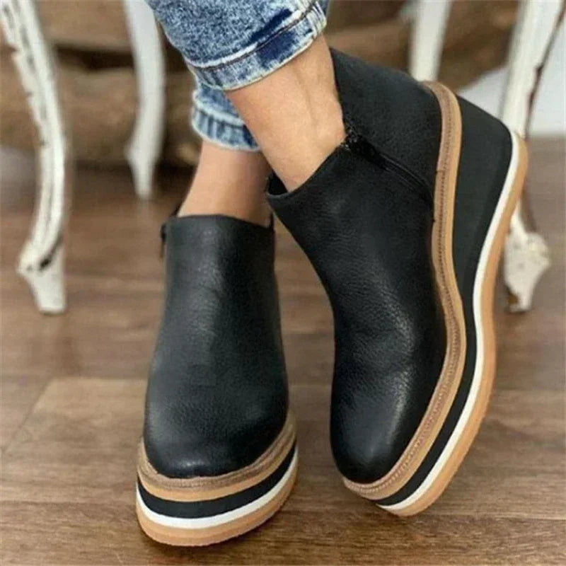 Winter Platform Chelsea Ankle Boots for women | Brielle