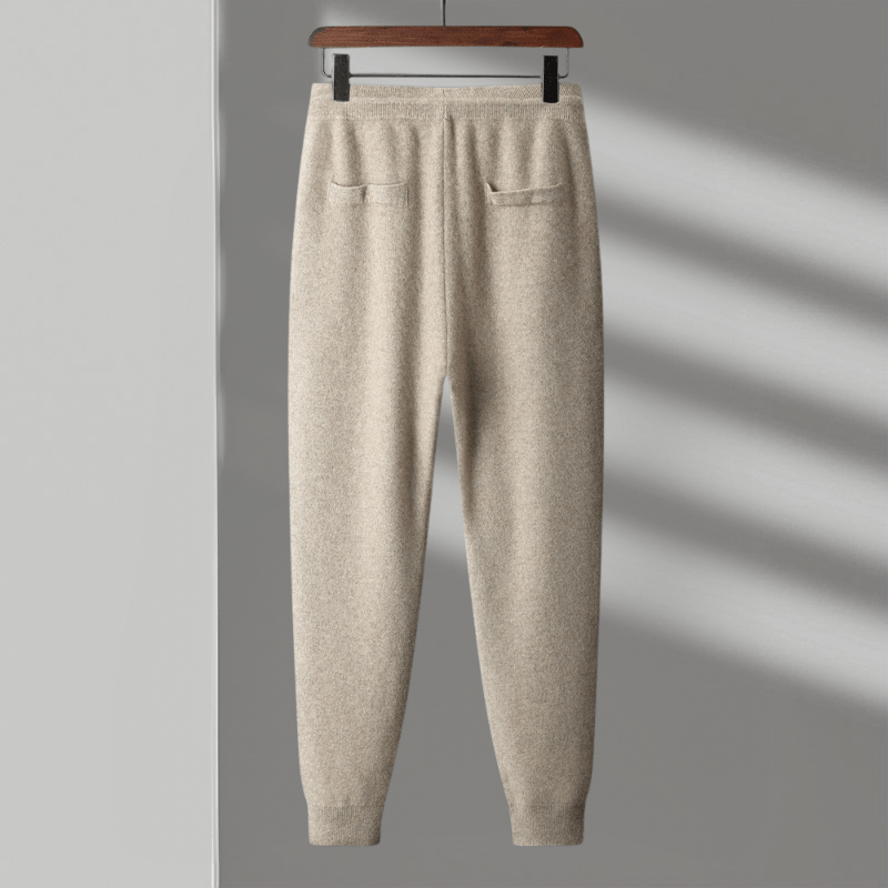 Relaxed tapered knit joggers with adjustable drawstring for men | Mirel