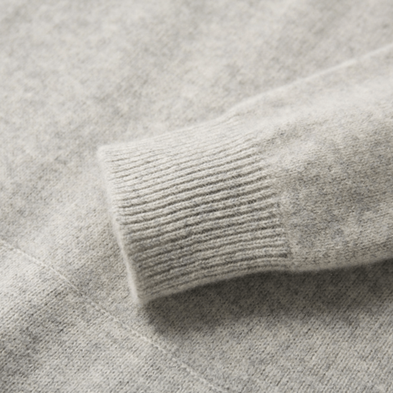 Lightweight refined knit hoodie with minimalist design for men | Caelum