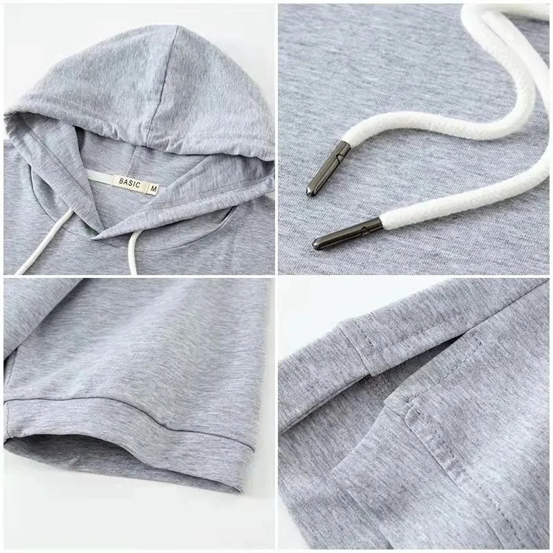 Short sleeve hooded top with relaxed boxy silhouette for women | Maison