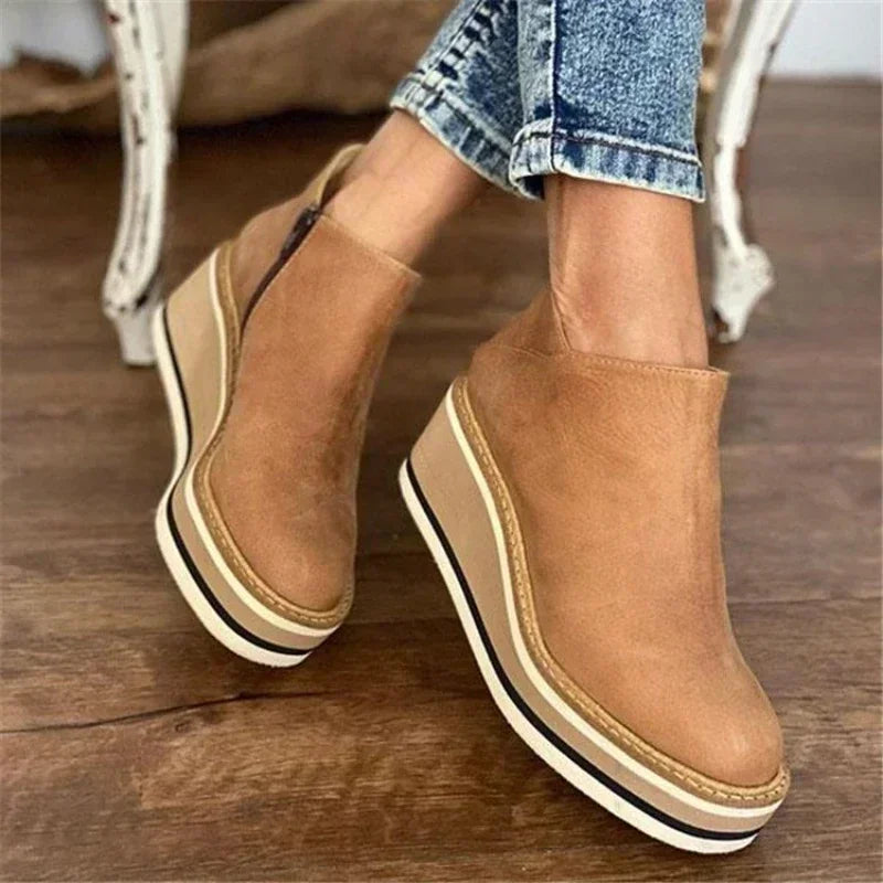 Winter Platform Chelsea Ankle Boots for women | Brielle