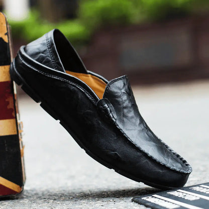 Classic Tuscan slip-on moccasin loafers for men | Matteo Bellucci -7