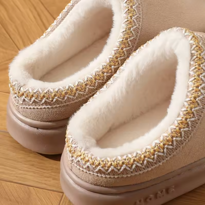 arm waterproof mule slippers with plush lining for women | Elara
