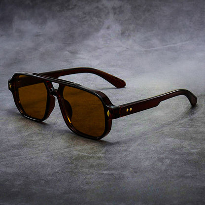 Bold oversized tinted sunglasses for men | Mason -4
