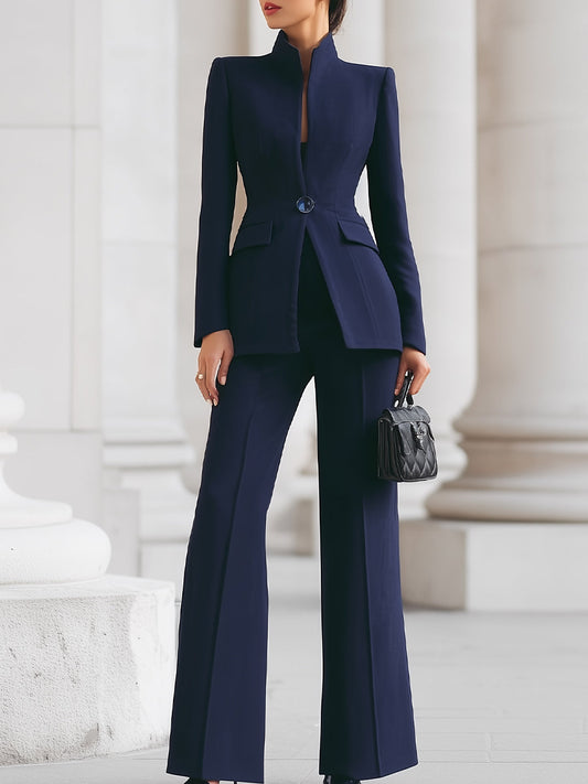 Elegant Tailored Blazer Trouser Suit Set for women | Maristelle