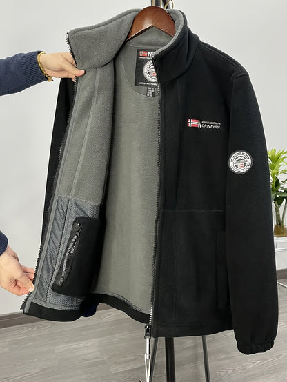 Warm lightweight outdoor fleece jacket for men | Julius -25