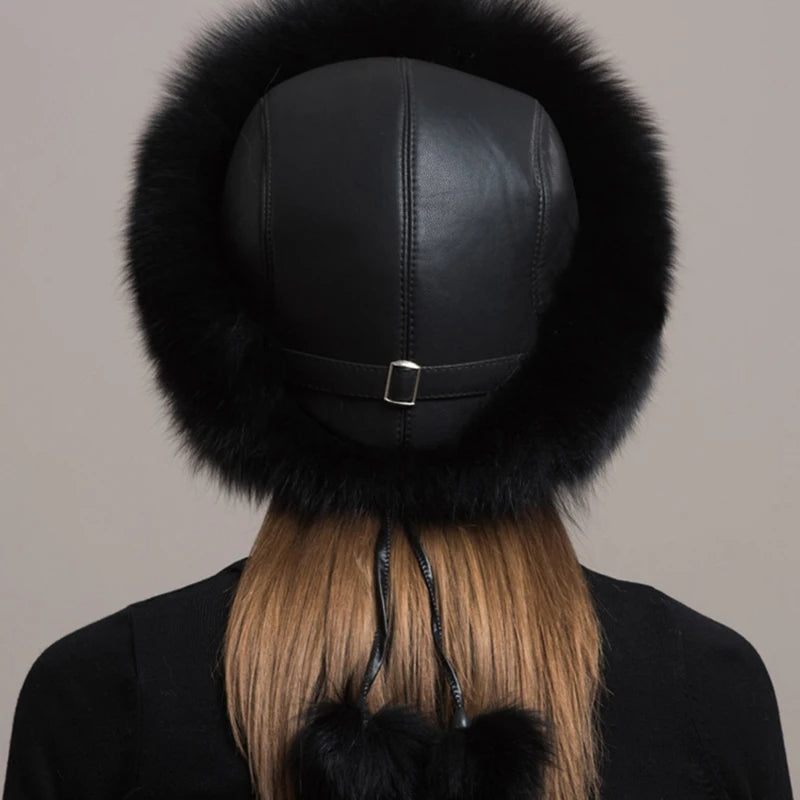 Plush winter hat with thick insulated design for women | Valentina