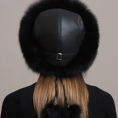 Plush winter hat with thick insulated design for women | Valentina