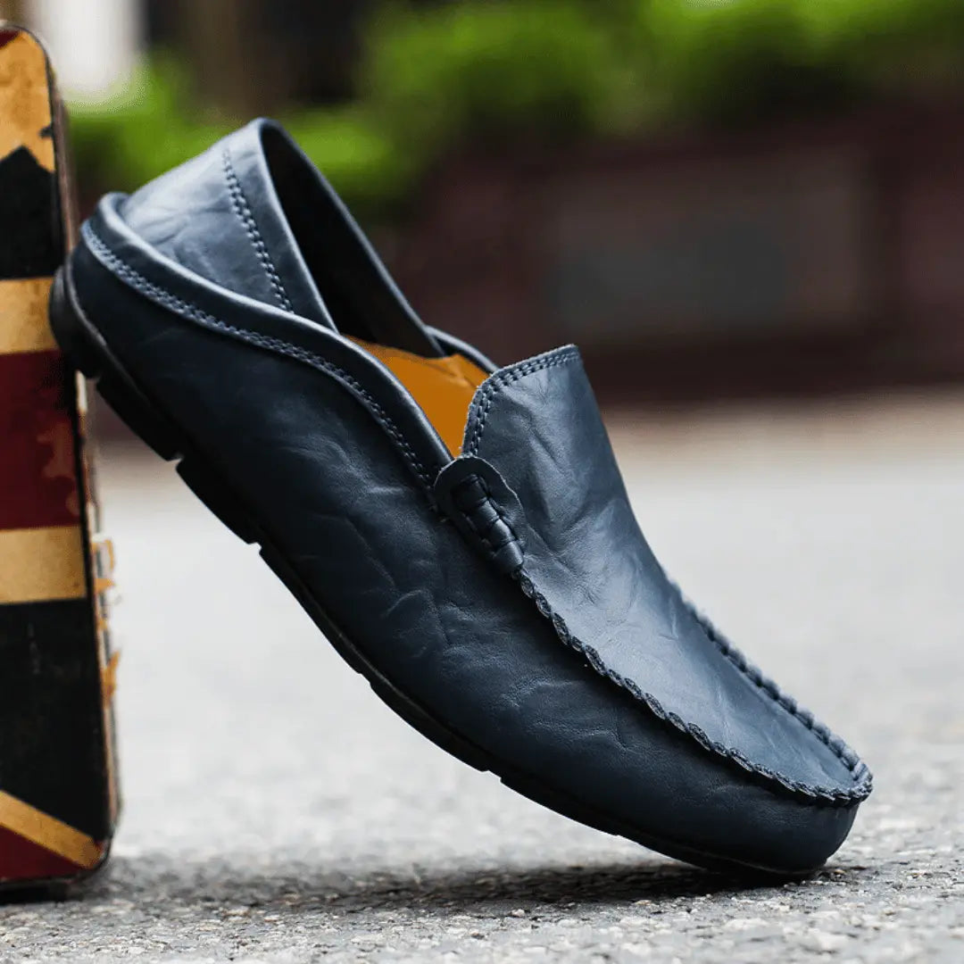 Classic Tuscan slip-on moccasin loafers for men | Matteo Bellucci -11