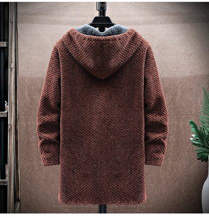 Tailored hooded jacket with fleece lining and zip closure for men | Valmont