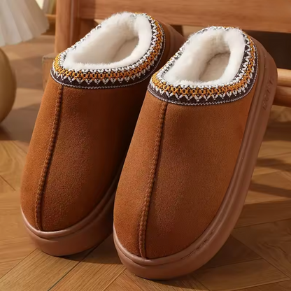 arm waterproof mule slippers with plush lining for women | Elara