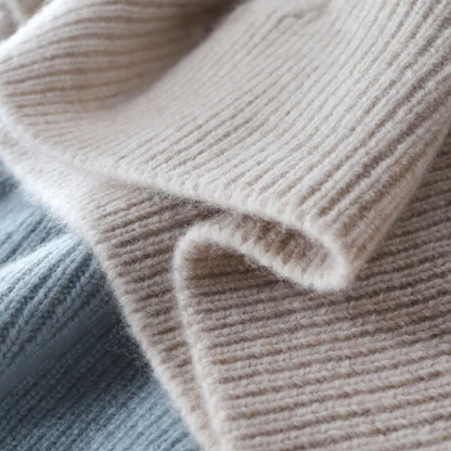 Elegant luxury cashmere turtleneck sweater for women | Camille -2