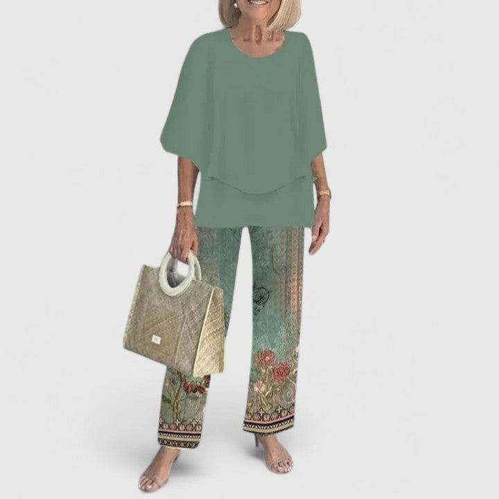 Sophisticated Coordinated Two Piece Outfit Set for women | Eliana
