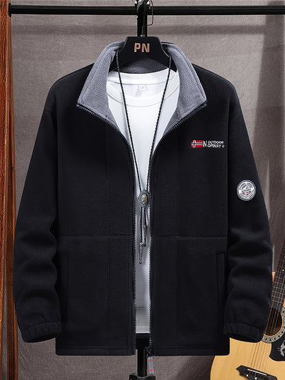 Warm lightweight outdoor fleece jacket for men | Julius -26