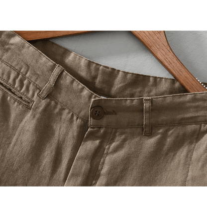 Lightweight relaxed fit summer shorts with rolled hem for men | Maro