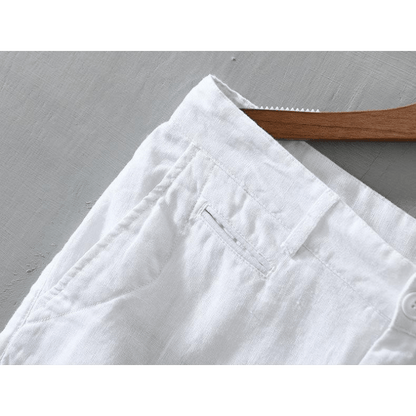 Lightweight relaxed fit summer shorts with rolled hem for men | Maro