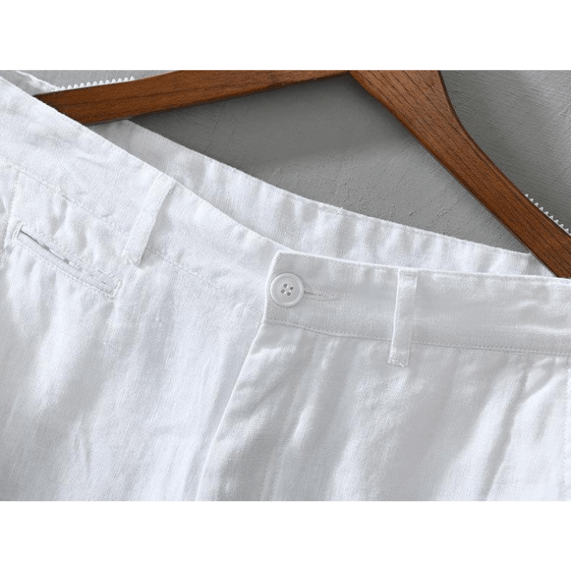 Lightweight relaxed fit summer shorts with rolled hem for men | Maro