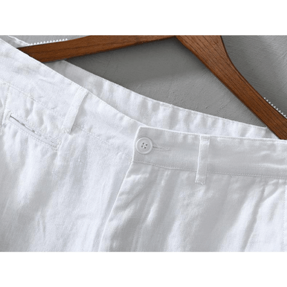 Lightweight relaxed fit summer shorts with rolled hem for men | Maro