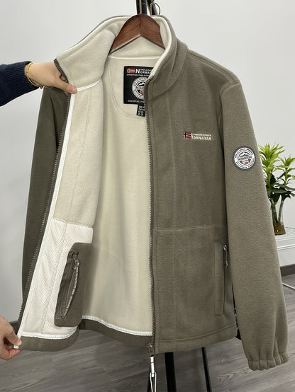 Warm lightweight outdoor fleece jacket for men | Julius -15